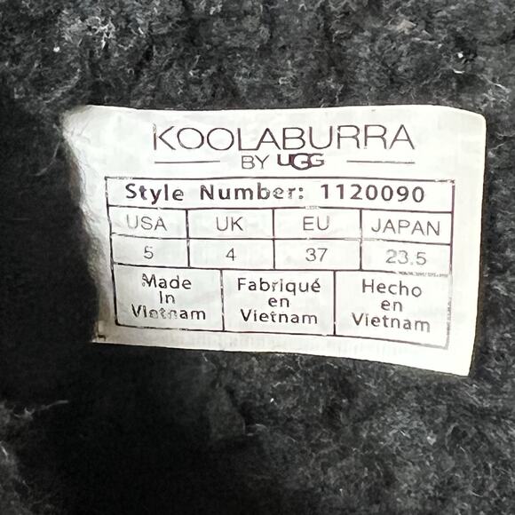 Koolaburra by UGG Women 6.5 Suede Boots Black/Cheetah Print Ankle Bootie Pull On - Picture 10 of 11